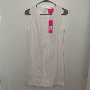 Lilly Pulitzer White Textured Mini Dress